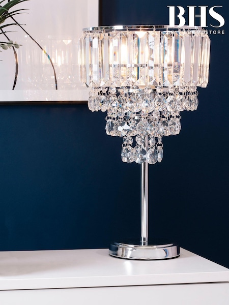 BHS Chrome Paladina Table Lamp (U10578) | £90
