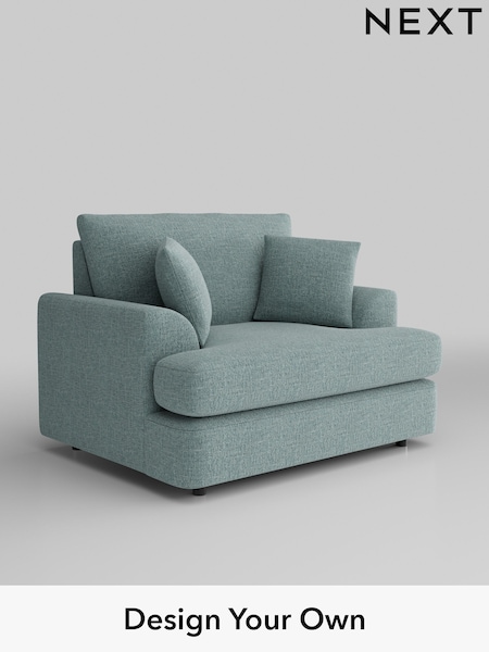 Chunky Chenille/Light Teal Green Parker Platform (U11484) | £975