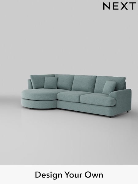 Chunky Chenille/Light Teal Green Parker Platform (U11484) | £2,225