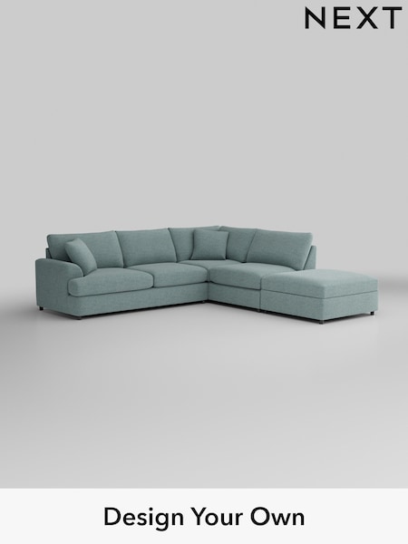 Chunky Chenille/Light Teal Green Parker Platform (U11484) | £2,699