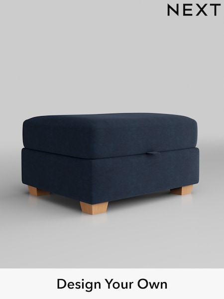 Fine Chenille Easy Clean/Dark Navy Blue Heath Highback (U11513) | £475