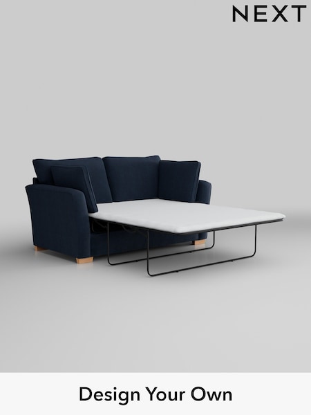 Fine Chenille Easy Clean/Dark Navy Blue Heath Highback (U11513) | £1,399