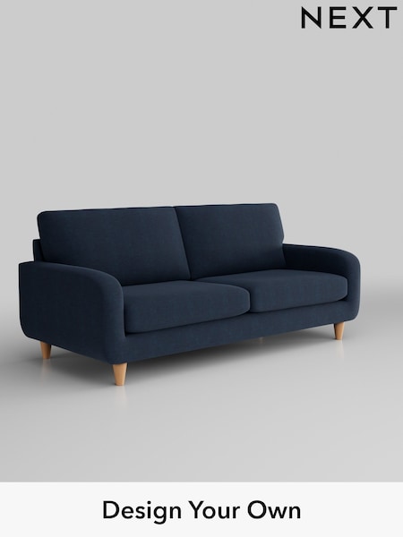 Fine Chenille Easy Clean/Dark Navy Blue Camden (U11523) | £1,099