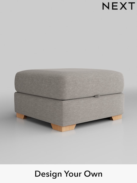 Fine Chenille Easy Clean/Light Steel Grey Houghton Deep Relaxed Sit (U11530) | £499