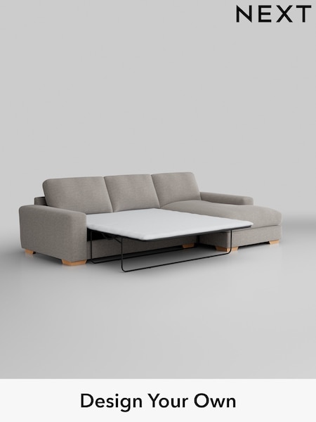 Fine Chenille Easy Clean/Light Steel Grey Houghton Deep Relaxed Sit (U11530) | £2,825