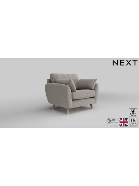 Fine Chenille Easy Clean/Light Steel Grey Wilson (U11534) | £650