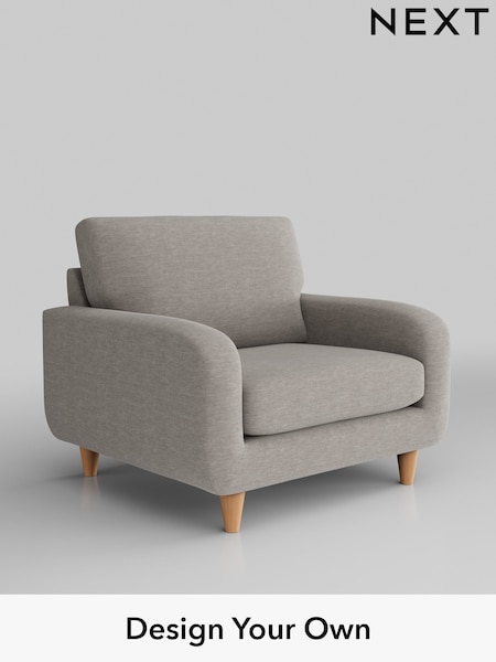 Fine Chenille Easy Clean/Light Steel Grey Camden (U11542) | £650