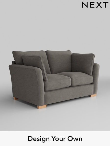Fine Chenille Easy Clean/Dark Smoke Grey Heath Highback (U11661) | £1,025