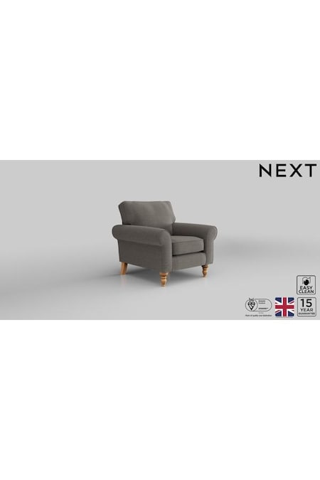 Fine Chenille Easy Clean/Dark Smoke Grey Mallory (U11666) | £625