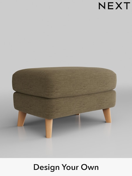 Fine Chenille Easy Clean/Dark Moss Green Conway Relaxed Sit (U11684) | £425