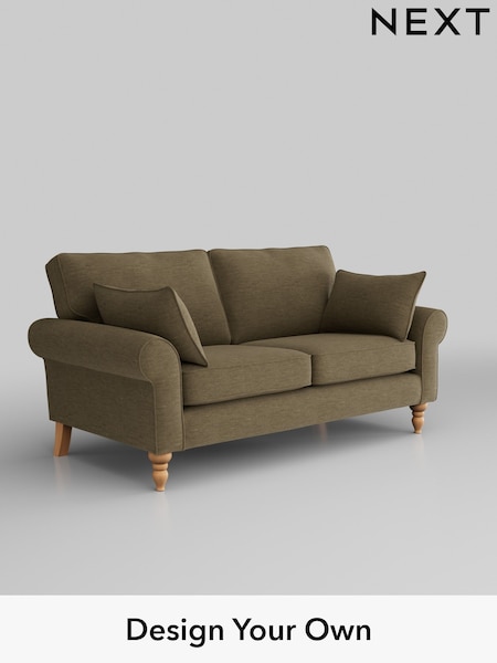 Fine Chenille Easy Clean/Dark Moss Green Mallory (U11692) | £899