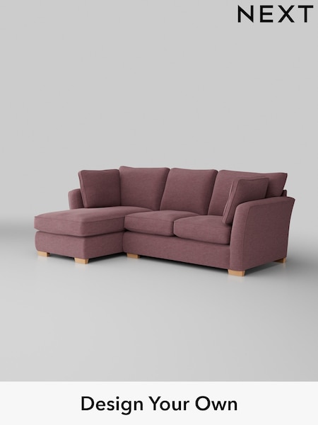 Fine Chenille Easy Clean/Mid Mulberry Purple Heath Highback (U11784) | £1,899