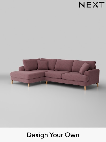 Fine Chenille Easy Clean/Mid Mulberry Purple Parker (U11791) | £2,350