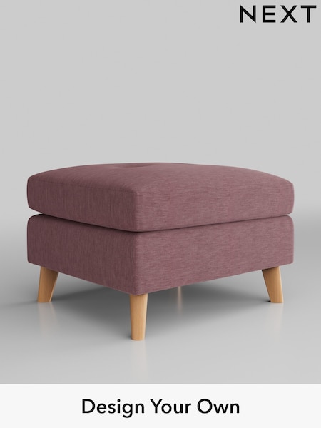 Fine Chenille Easy Clean/Mid Mulberry Purple Wilson Buttoned Back (U11799) | £350