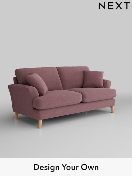 Fine Chenille Easy Clean/Mid Mulberry Purple Conway Relaxed Sit (U11812) | £1,350