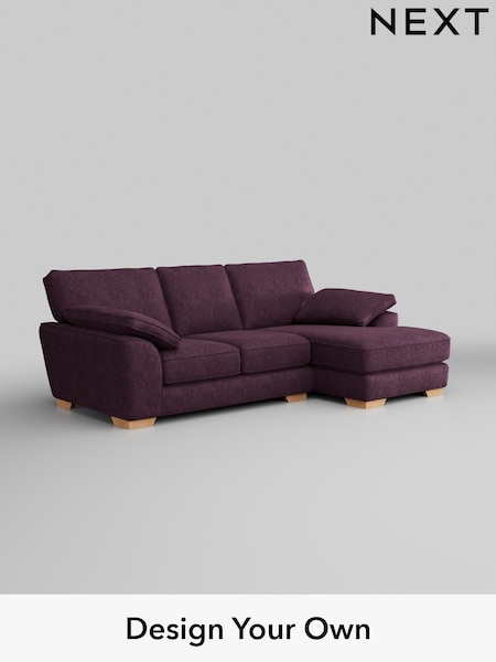 Plush Chenille/Dark Plum Purple Stamford Grand Relaxed Sit (U11823) | £2,275