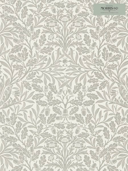 Morris & Co. Grey Pure Acorn 10.05M Wallpaper (U12037) | £119