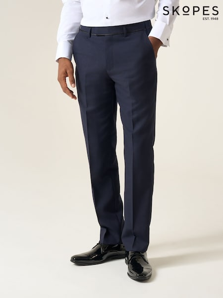 Skopes Blue Tailored Fit Newman Check Suit: Trousers (U13546) | £60