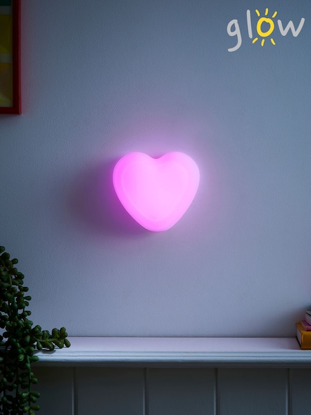 glow White Heart Night Light (U13806) | £15