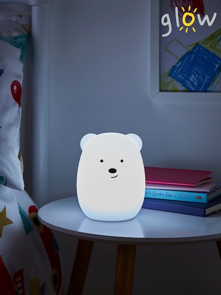 glow White Bear Rechargeable Wireless Night Light (U13807) | £15