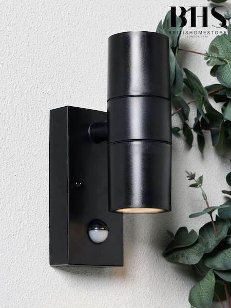 BHS Black Neso 2 Outdoor Wall Light (U14681) | £25