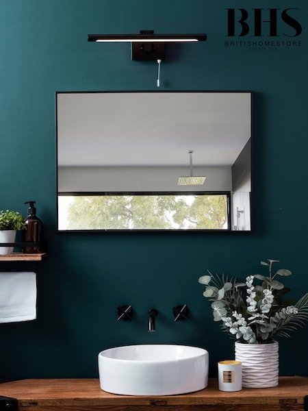 BHS Silver Chai Mirror and Picture Bathroom Wall Light (U14704) | £55