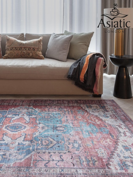 Asiatic Rugs Red Kaya Shiva Washable Rug (U15194) | £83 - £235