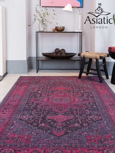 Asiatic Rugs Pink Kaya Alya Washable Rug (U15197) | £83 - £235