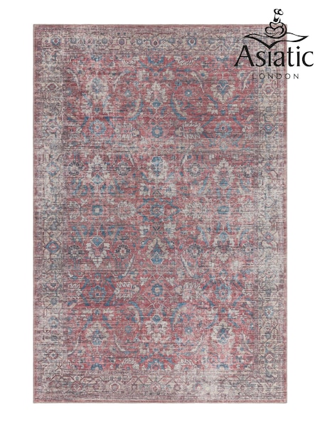 Asiatic Rugs Red Kaya Mona Washable Rug (U15198) | £83 - £235