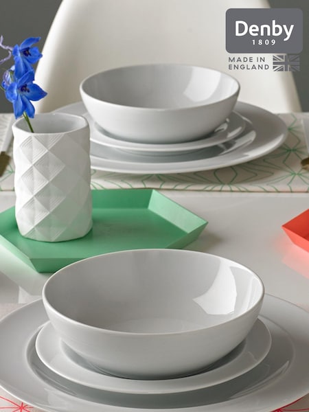 Denby White 12 Piece Dinner Set (U16235) | £204