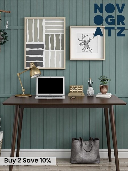Novogratz Walnut Brown Brittany Desk (U16261) | £165