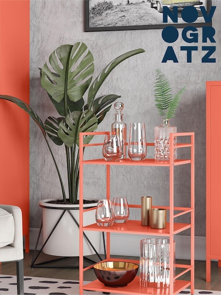 Novogratz Orange Cache Metal Rolli Cart (U16264) | £55