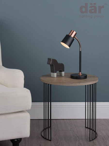 Dar Lighting Black James Table Lamp (U16395) | £47