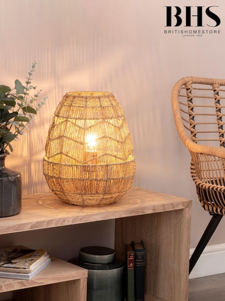 BHS Natural Large Jute Table Lamp (U16611) | £80