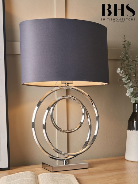 BHS Silver Saturn Table Lamp (U16614) | £70