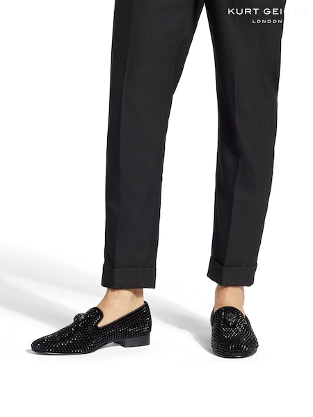 Kurt Geiger London Ace Stud Black Shoes (U19926) | £189