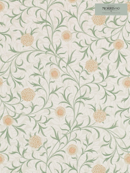 Morris & Co. Green Scroll 10.05M Wallpaper (U20083) | £115
