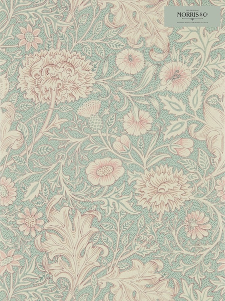 Morris & Co. Blue Double Bough 10.05M Wallpaper (U20093) | £135