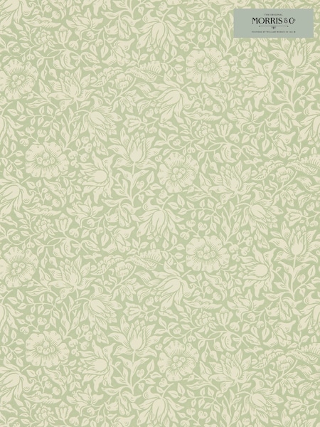 Morris & Co. Green Mallow 10.05M Wallpaper (U20094) | £85