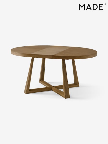 MADE.COM Dark Oak Belgrave Oval 4 to 6 Seater Extending Dining Table (U23306) | £1,099