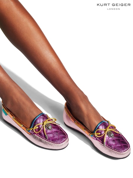 Kurt Geiger London Eagle Moccasin Leather Pumps (U24556) | £149