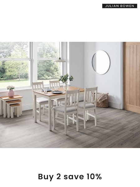 Julian Bowen Ivory Coxmoor Rectangular Dining Table (U25035) | £205