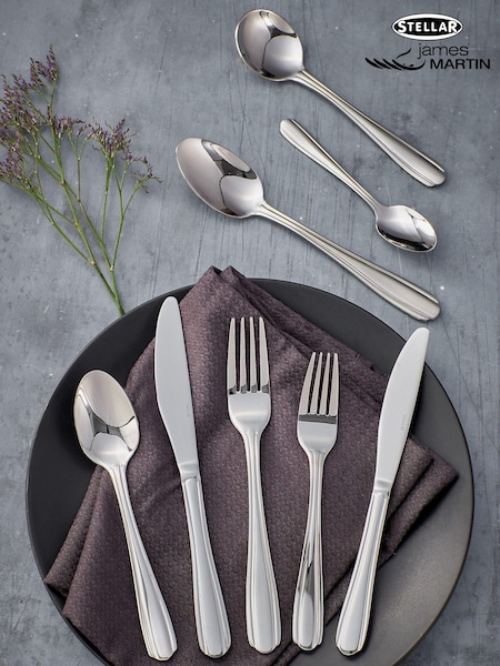 Stellar Silver Sterling 44 Piece Cutlery Set (U25120) | £130