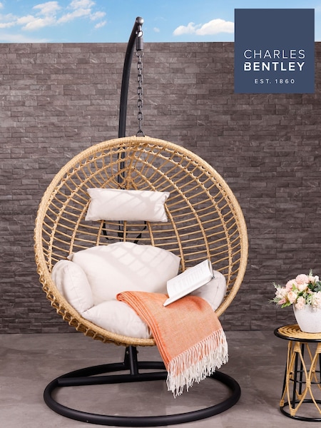 Charles Bentley Natural Garden Single Hanging Egg Single Chair (U26413) | £450