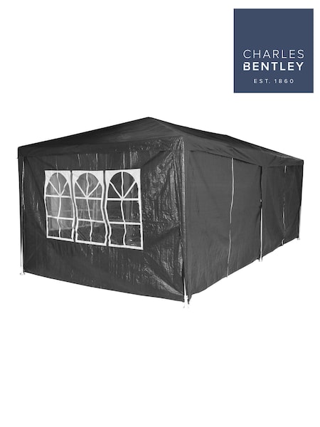 Charles Bentley Grey Garden 3m x 6m Party Tent Gazebo (U26422) | £98