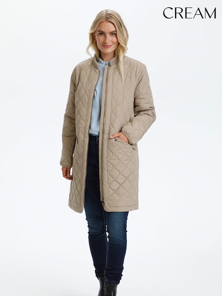Cream Arwen Quilted Jacket (U26751) | £90