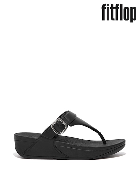 Fitflop Lulu Adjustable Leather Toe Post Sandals (U26849) | £70