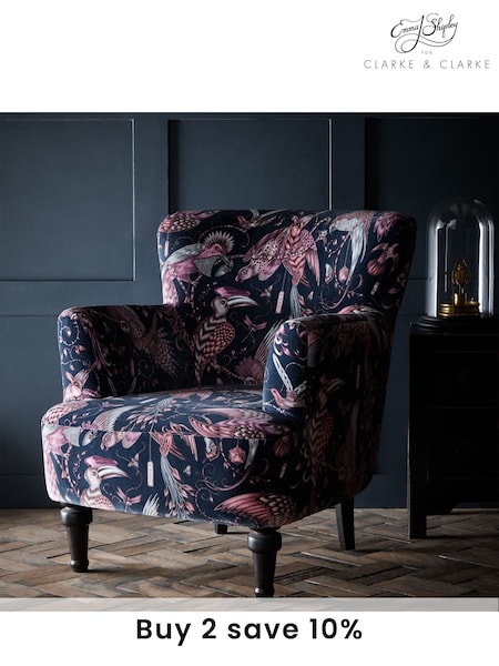 Emma Shipley Pink Dalston Audubon Velvet Chair (U28518) | £750