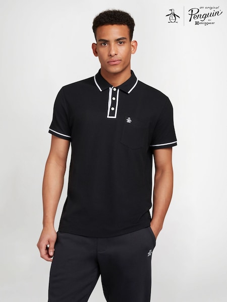 Original Penguin Earl Tipped Collar Pocket Pique Polo Shirt (U29589) | £45