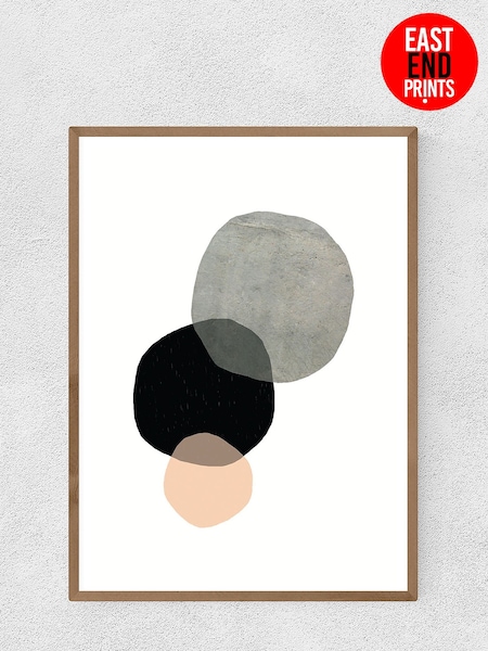East End Prints Grey Circles Print by Seventy Tree (U30303) | £50 - £130